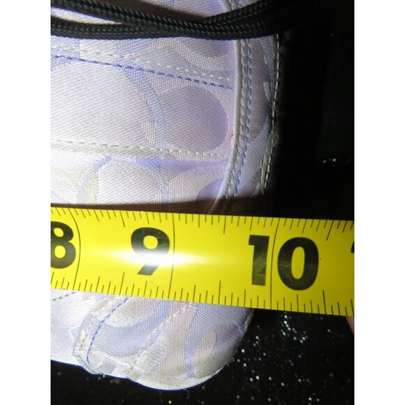 Coach 2005 Soho Lady Bumblebee Signature Optic Purple Canvas & Leather Tote - Picture 13 of 13